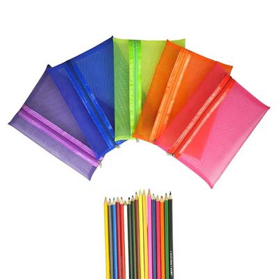 Achos Pensil Rhwyll Nylone